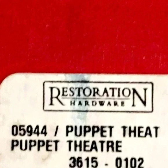 Restoration Hardware RH Plush Puppet Toy Family Theater Play Set w/Stage/Curtain - Picture 12 of 15